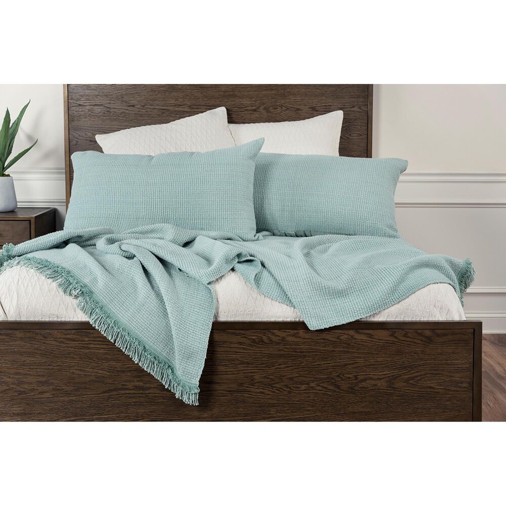 Rizzy Home Donny Osmond 3-Piece Twin Wedding Blanket in Teal, , large