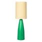 Teak Interiors Ceramic Table Lamp Linen Shade, , large