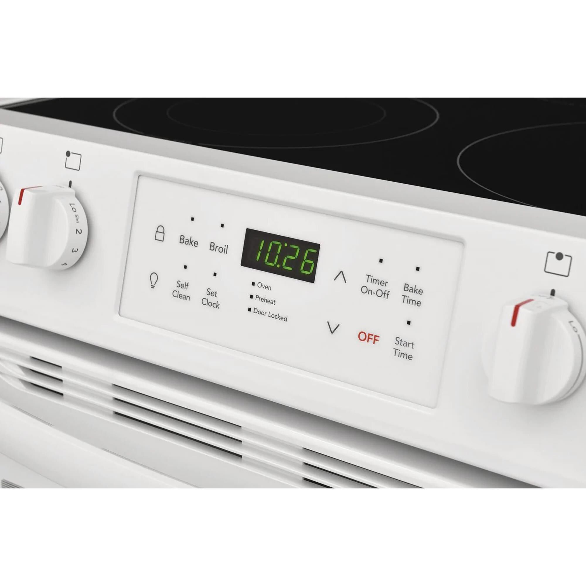 frigidaire gallery electric range white