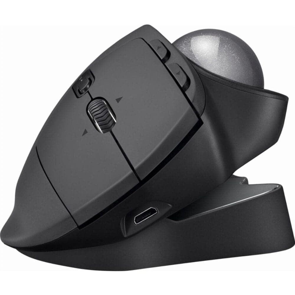  Logitech MX Ergo Wireless Trackball Mouse, Ergonomic