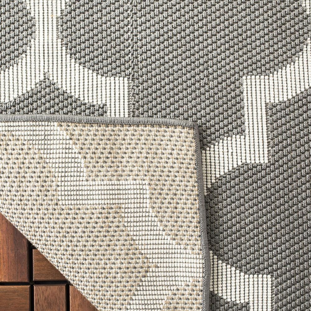 Safavieh Bermuda BMU804F 5&#39;3&quot; x 7&#39;6&quot; Grey and Ivory Indoor/Outdoor Area Performance Rug, , large