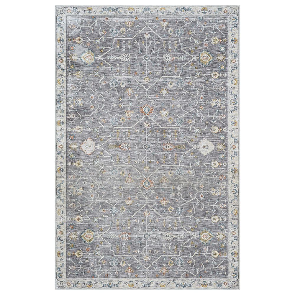L&R Resources Allure Gray and Ivory 9" x 12" Area Rug, , large