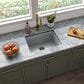 MS International 21.75" Undermount Single Bowl Kitchen Sink in Matte Gray, , large
