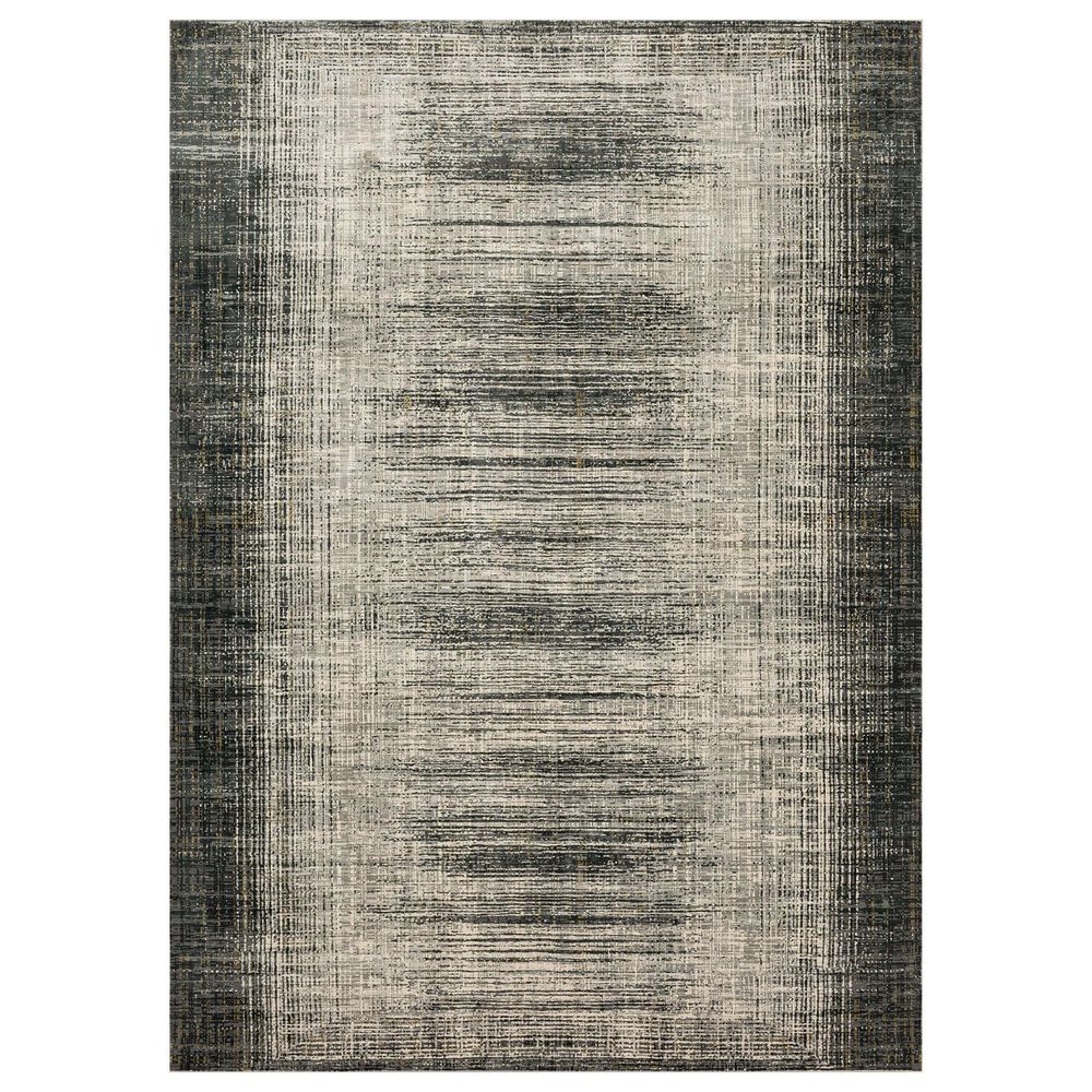 Karastan Tryst Turin 9" x 12" Anthracite Area Rug, , large