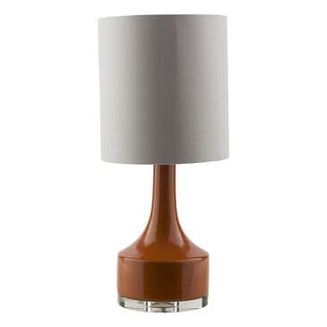 Surya Farris Table Lamp in Orange with White Shade, , large