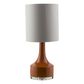 Surya Farris Table Lamp in Orange with White Shade, , large