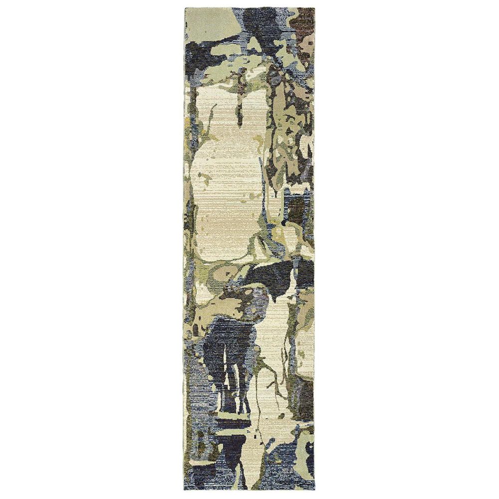 Oriental Weavers Evolution 8027A 2"3" x 8" Blue Runner, , large