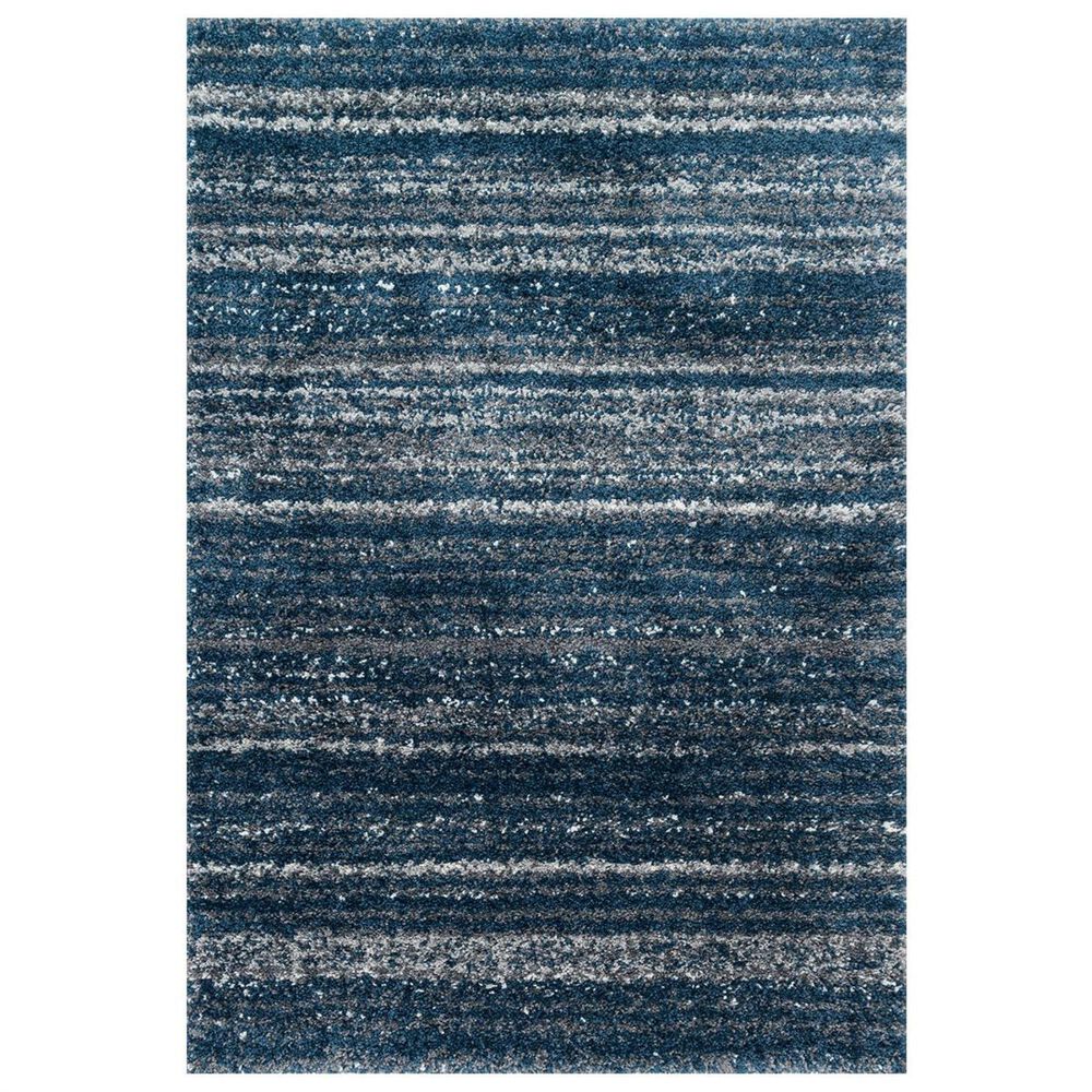 Loloi Quincy QC-05 2"3" x 8" Navy and Pewter Runner, , large