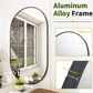 HOMLUX 22" x 38" Oval Wall Mirror in Black, , large