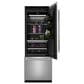 JennAir Noir 30" Refrigerator Panel Kit with Right Swing in Stainless Steel, , large