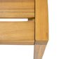 Hearth and Haven 3-Piece Outdoor Bistro Set with Round Table in Teak, , large