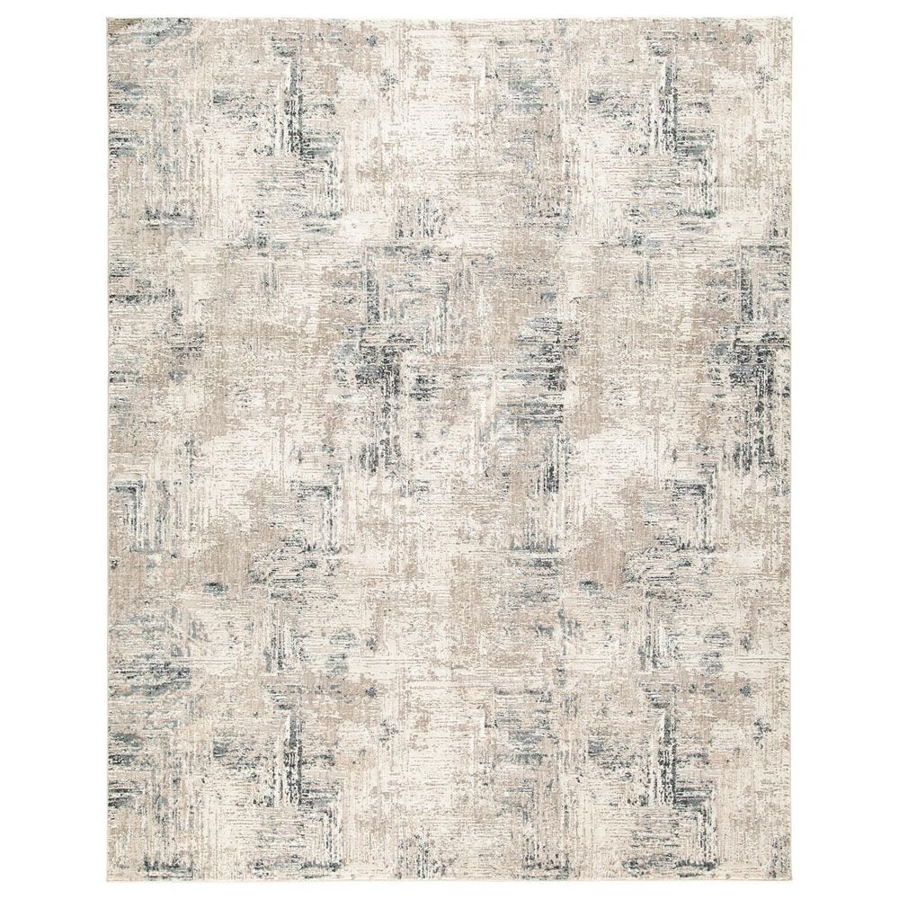 Ashley Gentor 8" x 10" Blue and Ivory Area Rug, , large