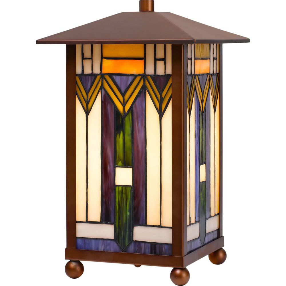 Cal Lighting Tiffany Accent Lamp in Bronze, , large