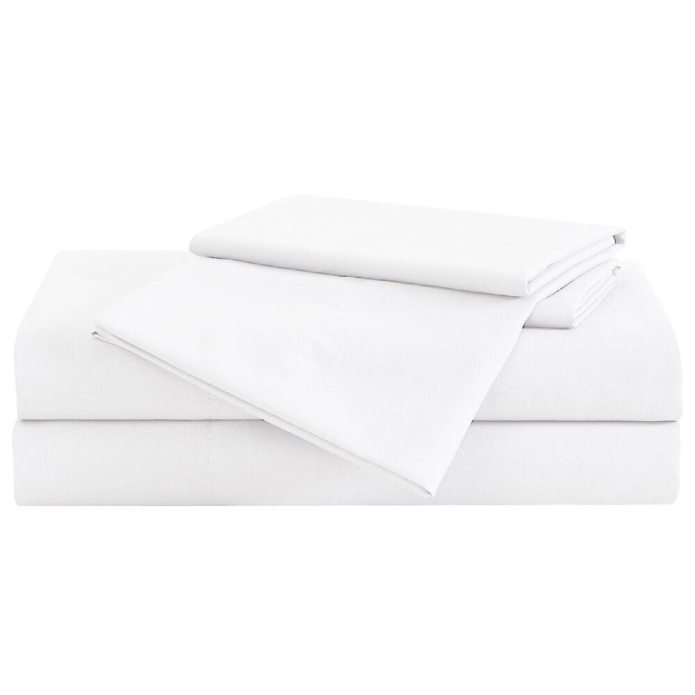 Pem America London Fog Garment Wash 5-Piece Split King Sheet Set in White, , large