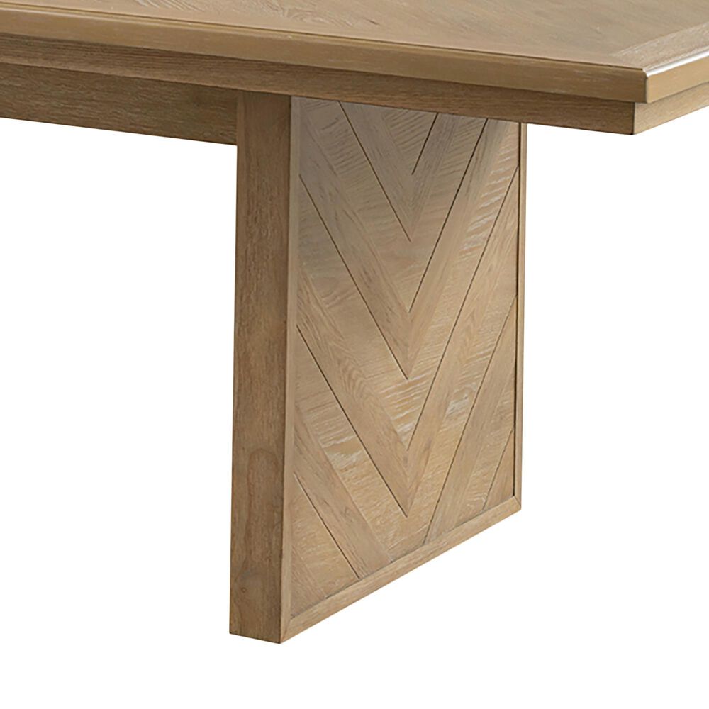 Furniture of America Virex Rectangle Extendable Dining Table in Natural, , large