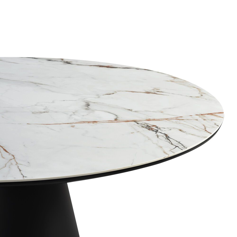 Blue River Knox Dining Table in Black and White - Table Only, , large