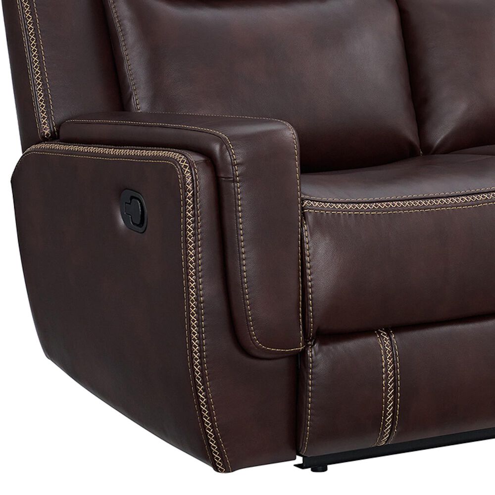Mayberry Hill Panther Manual Reclining Sofa in Neono Brown, , large