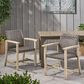 Hearth and Haven Hampton Outdoor Dining Chair in Black and Light Grey (Set of 2), , large