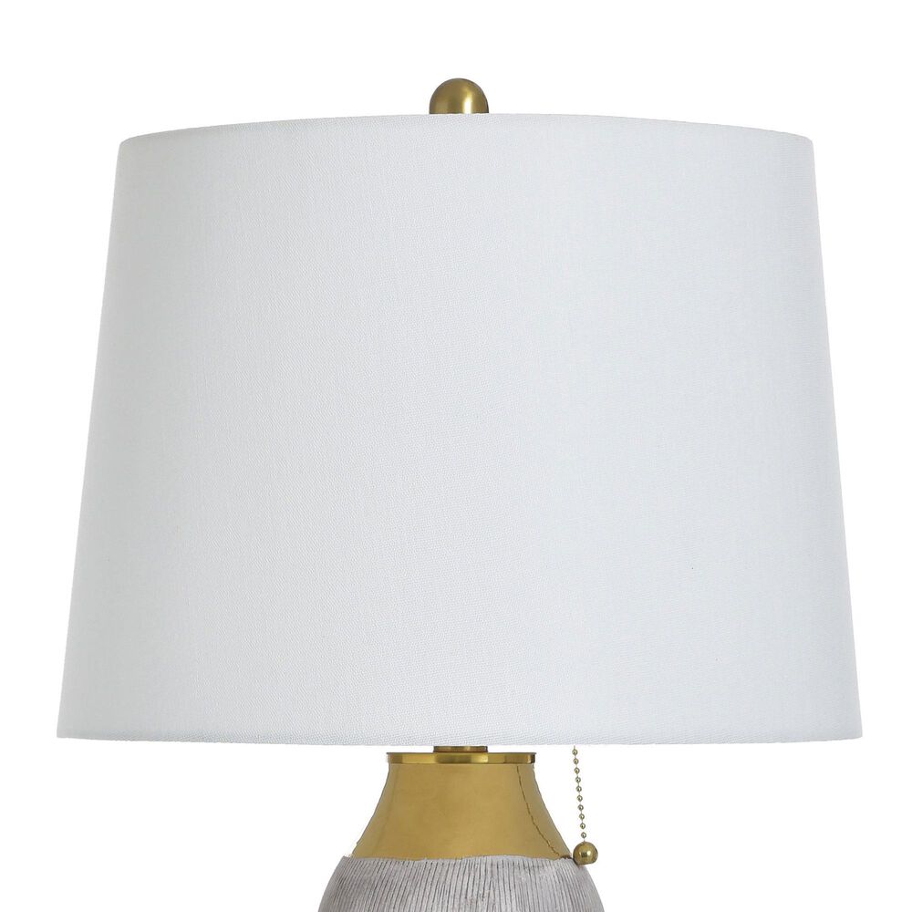 Flair Industries 30&quot; Ceramic Table Lamp in Plated Gold, , large