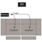 Simeon Collection FreeMotion Y Cable in Black, , large