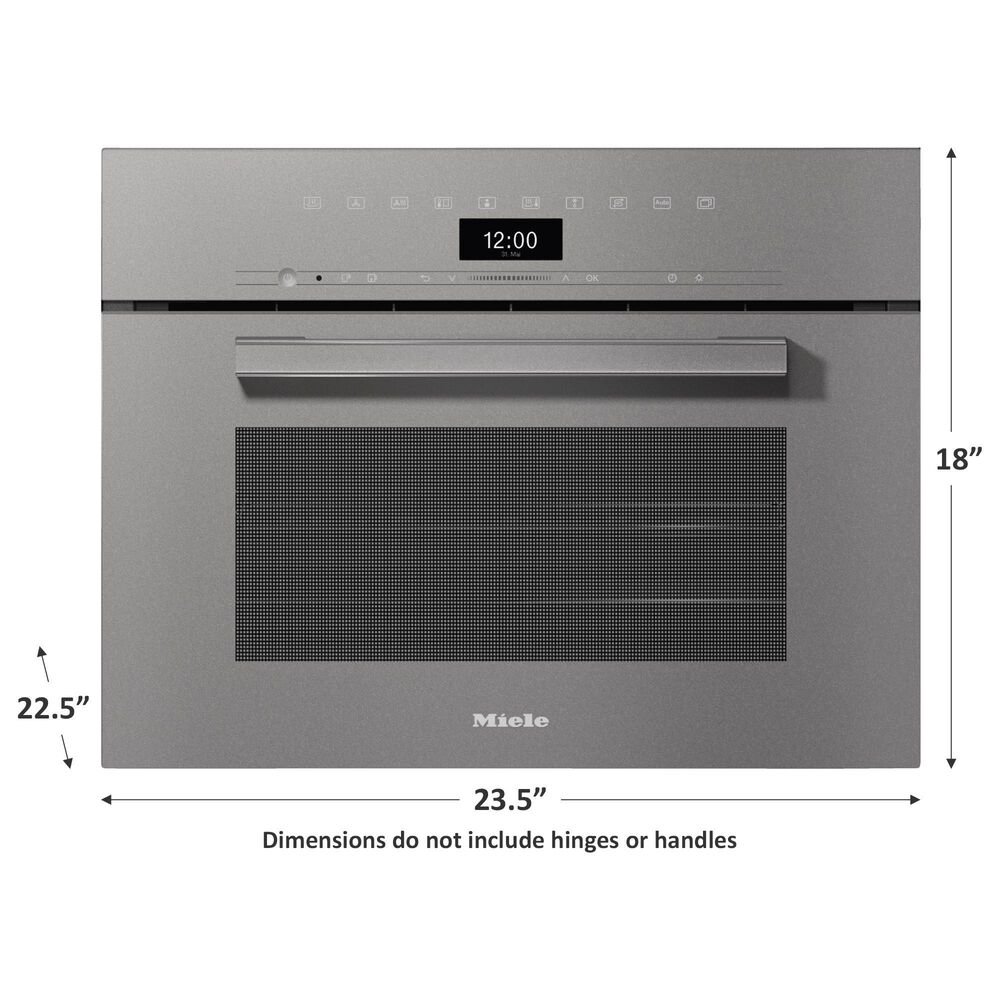 Miele 24&quot; Smart Electric Single Wall Combi Steam Oven in Graphite Grey, , large