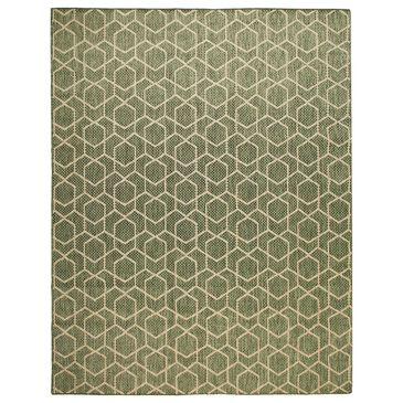 Nourison Horizon HOZ01 Green 8" x 10" Indoor/Outdoor Area Rug, , large