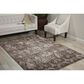 Nourison Karma KRM04 9"3" x 12"9" Mocha Area Rug, , large