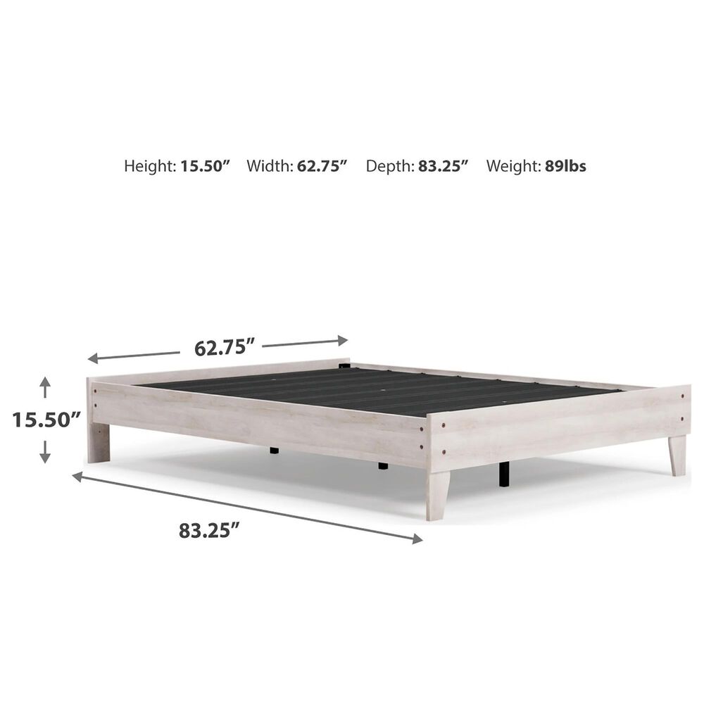 Ashley Shawburn 3-Piece Queen Bedroom Set in Whitewash and Charcoal Gray, , large