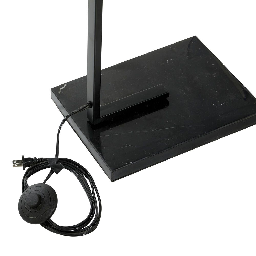 Maple and Jade Industrial Floor Lamp in Black, , large