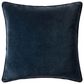 Loloi Lydia 26" Euro Square Throw Pillow in Dark Blue and Beige, , large