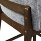 New Heritage Kody Counter Stool with Gray Upholstery in Dark Walnut, , large