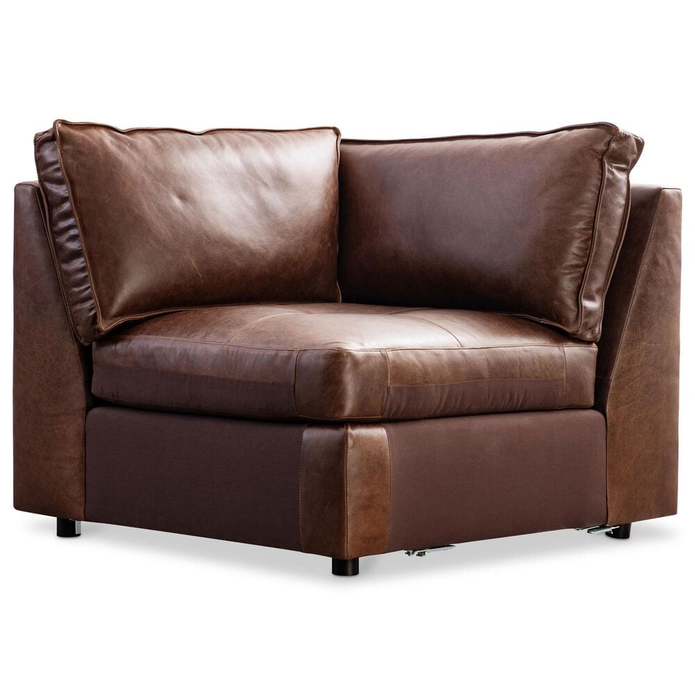 Bernhardt Nest 5-Piece Stationary Right Facing Sectional in Brown, , large