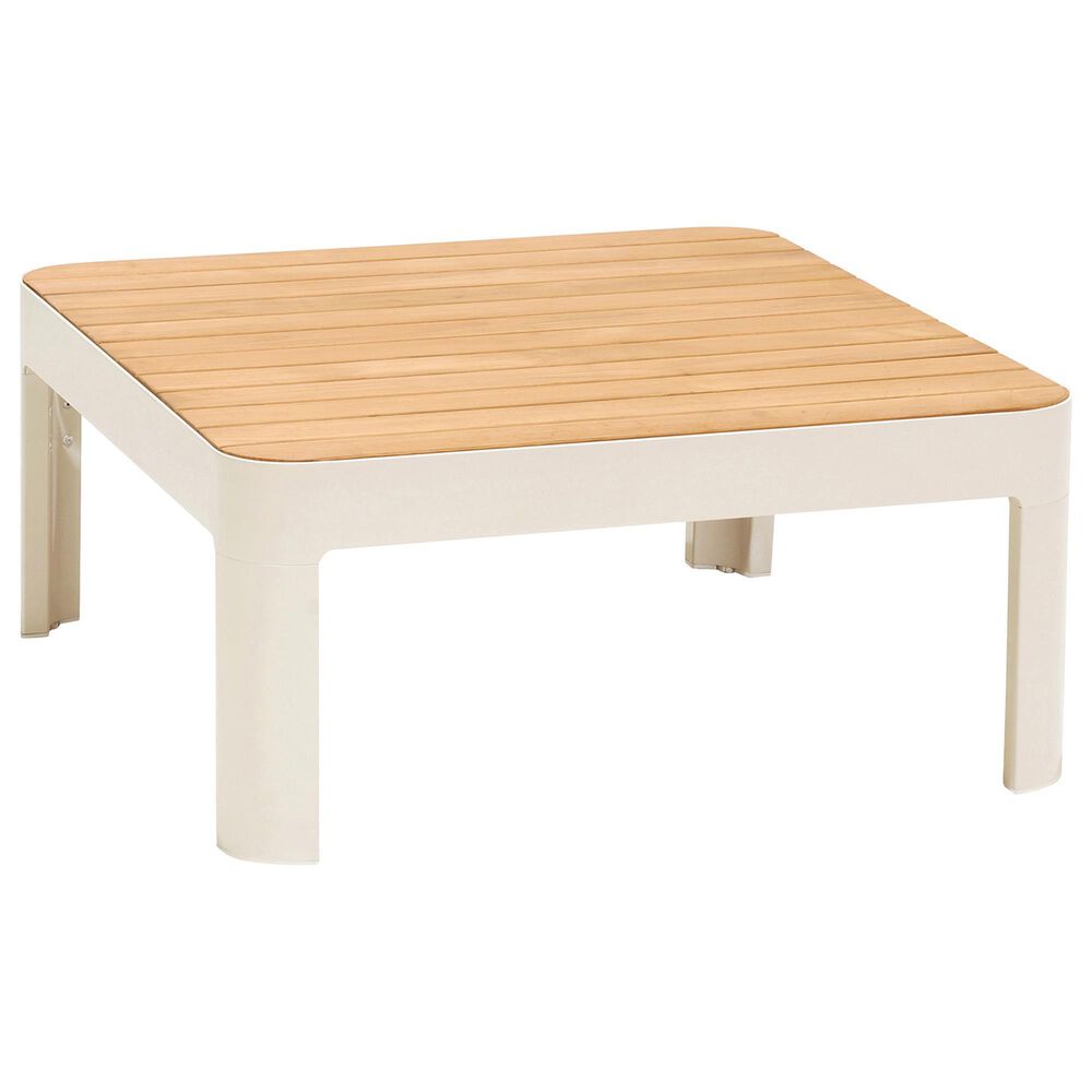 Blue River Portals Patio Coffee Table in Light Sand and Teak, , large