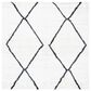 Safavieh August Shag 6"7" Square Ivory and Dark Grey Area Rug, , large