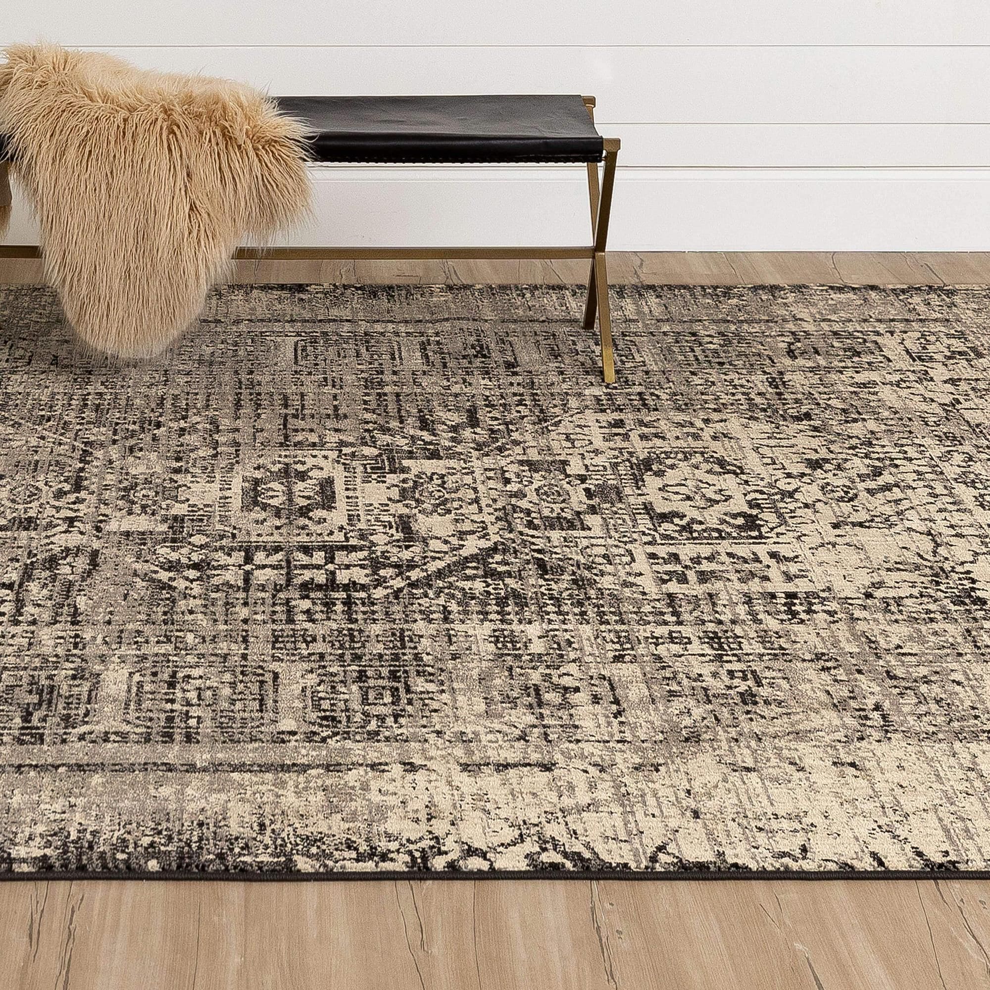 Black and tan rug deals