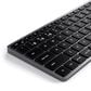 Satechi Slim X1 Bluetooth Backlit Keyboard in Space Gray, , large