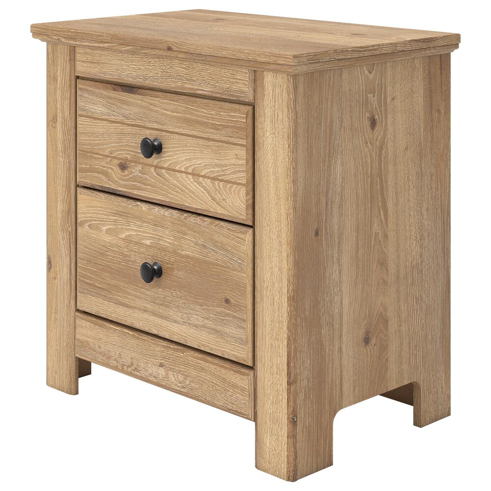 Ashley Makidern 2-Piece Queen Storage Bedroom Set with Two Drawers in Natural Brown, , large