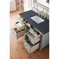 James Martin Vanities Brittany 48" Single Bathroom Vanity in Sage Green with 3 cm Charcoal Soapstone Quartz Top and Rectangle Sink, , large