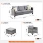 HOMLUX 7-Piece Rattan Sectional Set in  Dark Gray, , large