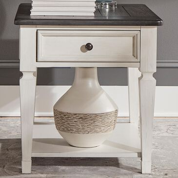 Belle Furnishings Allyson Park Drawer End Table in White, , large