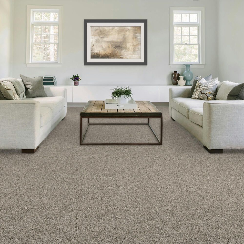 Mohawk Paw Pathway Carpet in Mushroom, , large