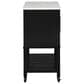 Linon Home Decor Kolton Kitchen Cart in Black and White, , large