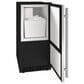 U-Line 15" Crescent Ice Maker with 25 lbs Storage in Stainless Steel and Black, , large