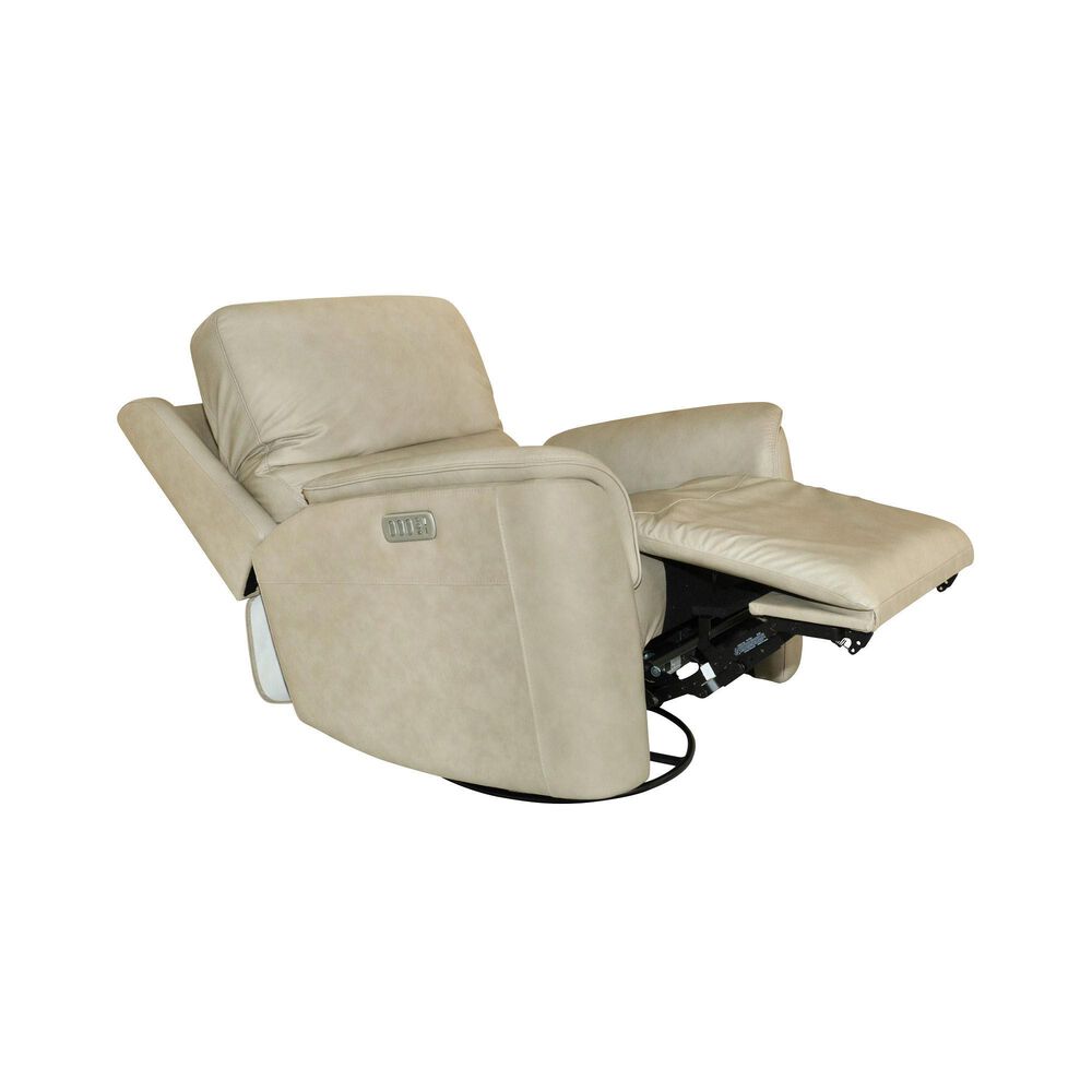 Flexsteel Henry Power Swivel Glider Recliner in Beige, , large