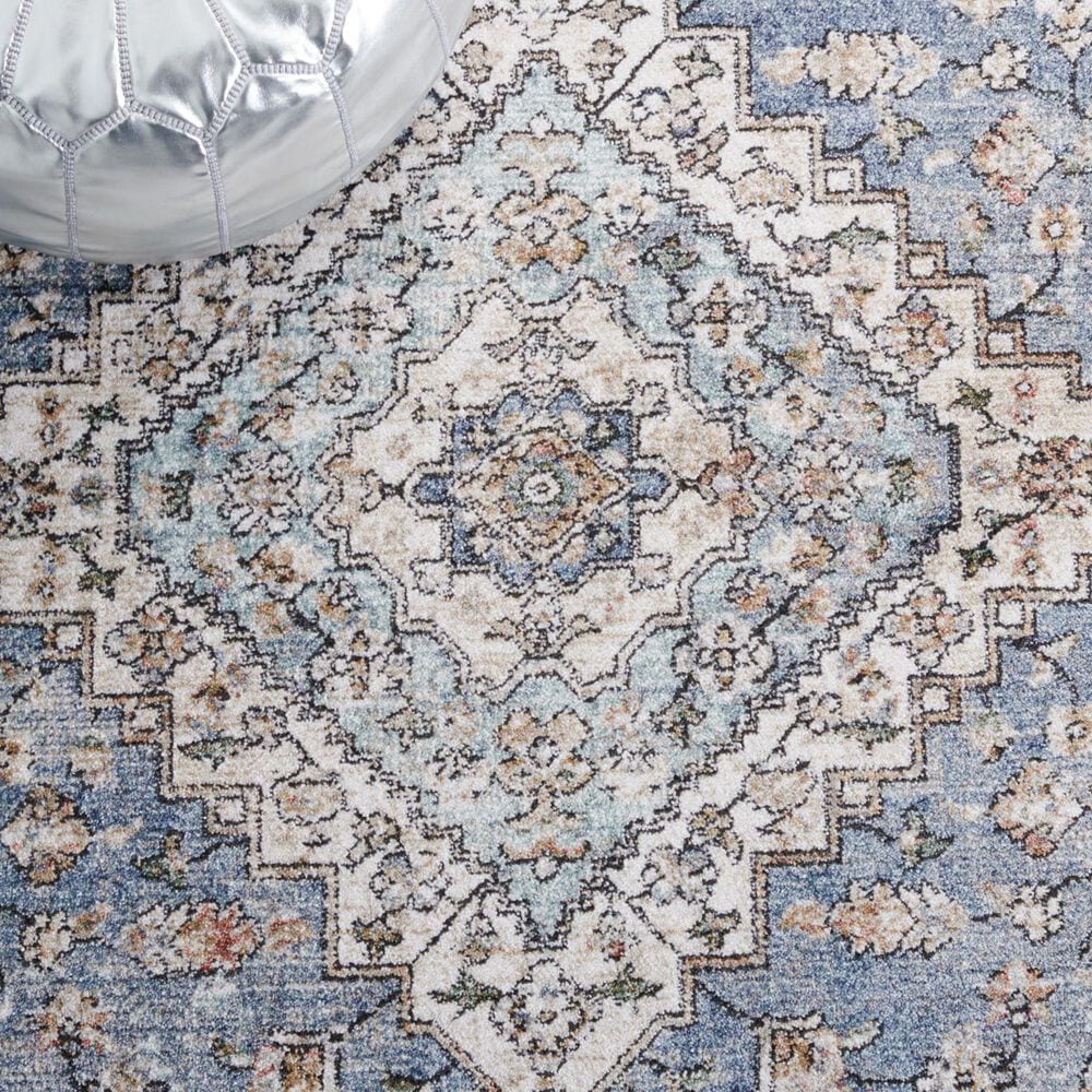 Safavieh Jasmine 5&#39;3&quot; Square Blue and Grey Area Rug, , large