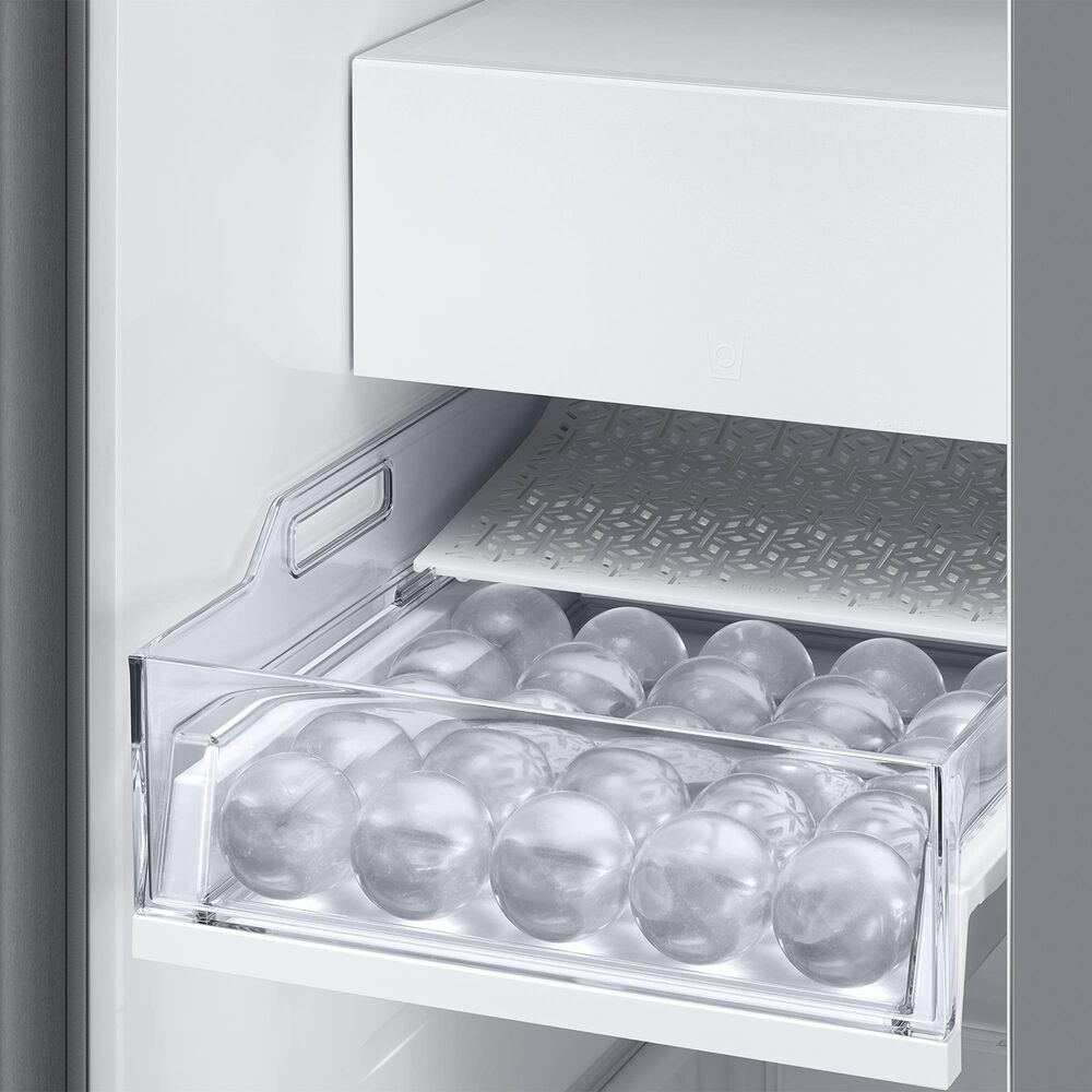 Samsung Bespoke AI 27 Cu. Ft. Side-by-Side Refrigerator with Sphere Ice and External Water and Ice Dispenser in Fingerprint Resistant Stainless Steel, , large