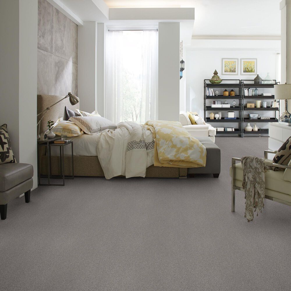 Anderson Tuftex Caress by Shaw Cozy Harbor II Carpet in Grounded Gray, , large