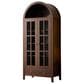 HOMLUX 71" Arched Curved Storage Cabinet in Walnut, , large