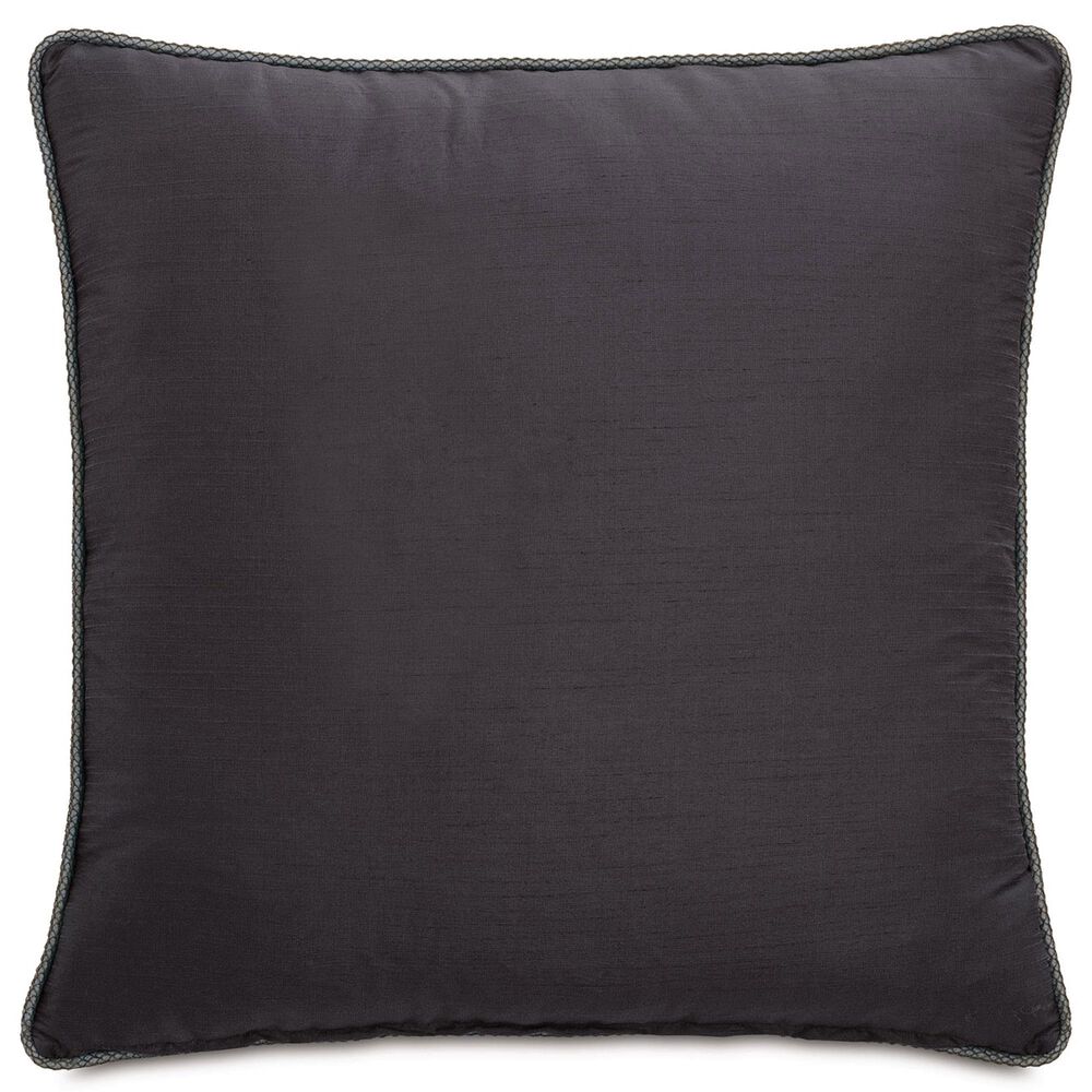 Eastern Accents Priscilla 27&quot; Square Euro Pillow Sham in Fomo Charcoal and Edris Charcoal, , large