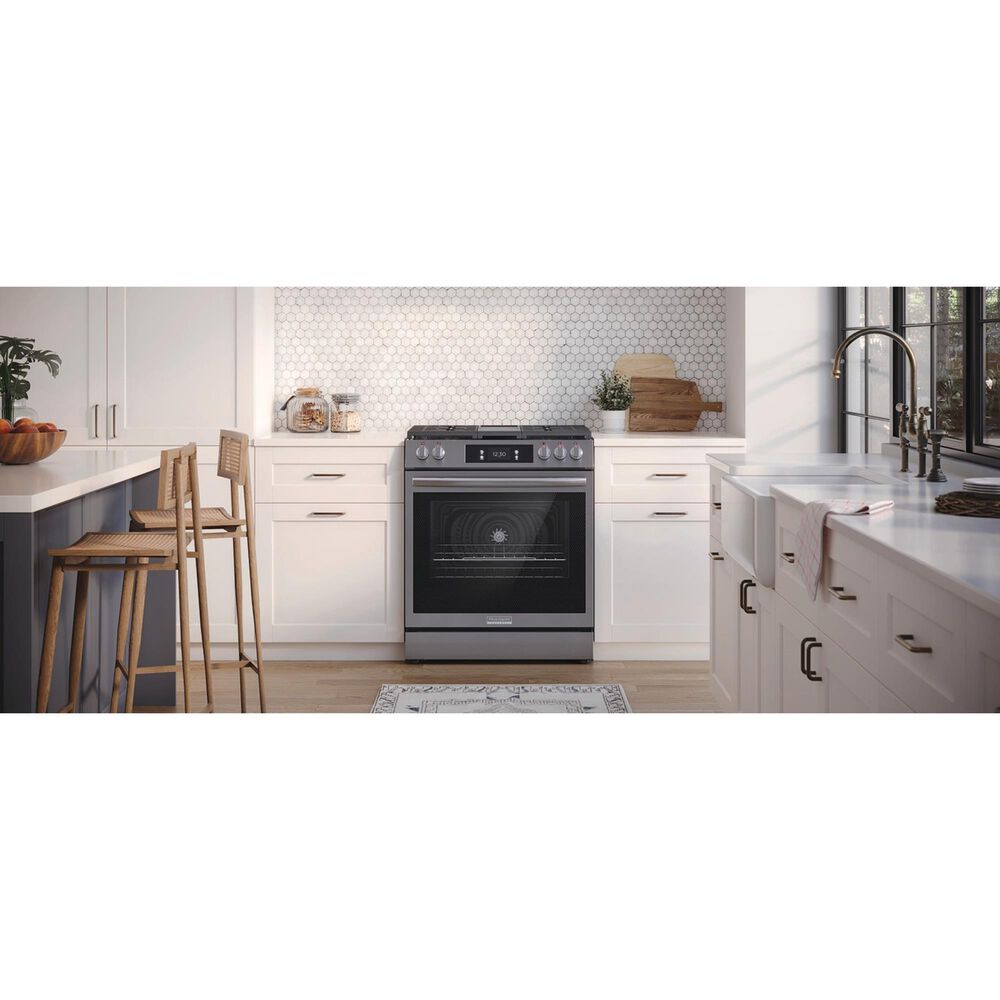 Frigidaire Gallery 2-Piece Kitchen Package with 6 Cu. Ft. Gas Range and 30" Over-The-Range Microwave in Stainless Steel, , large